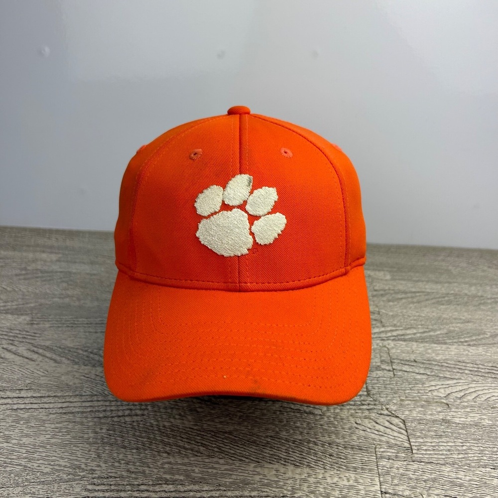 Vintage‎ American Needle Clemson Tigers Hat Cap Fitted Size Small Orange College